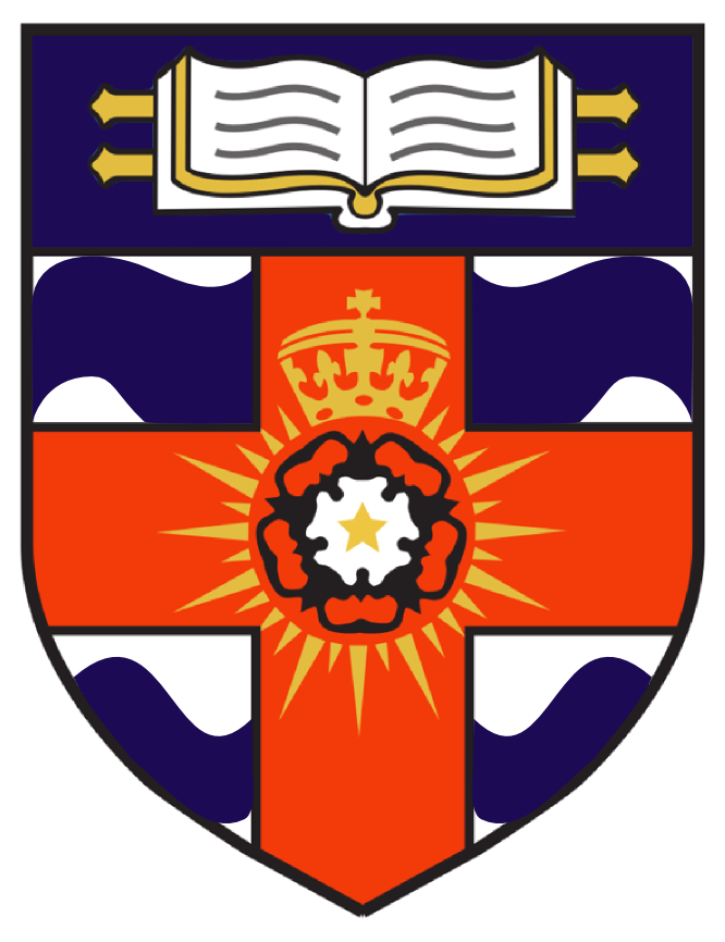 The crest is a combination of the University of London crest and the Greater London Council crest.