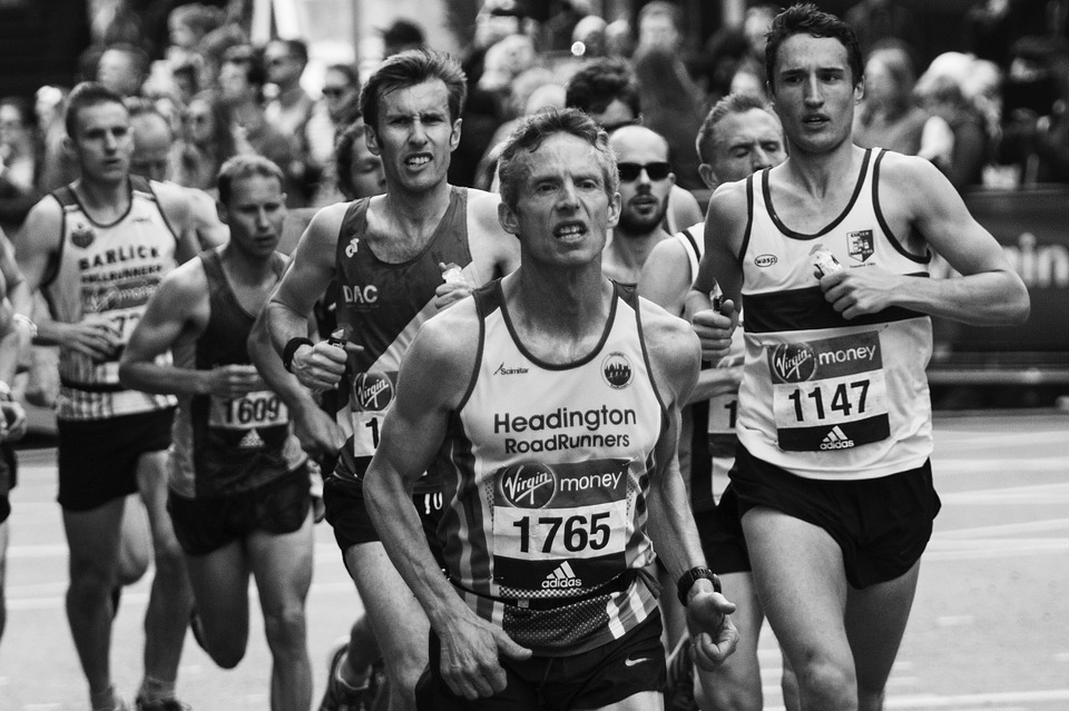 Focus Determination London Marathon Runners